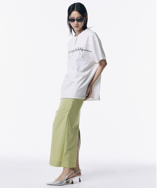 JOSE MOON tシャツ JOSEMOON LOGO OVER TSHIRT with PEARL
