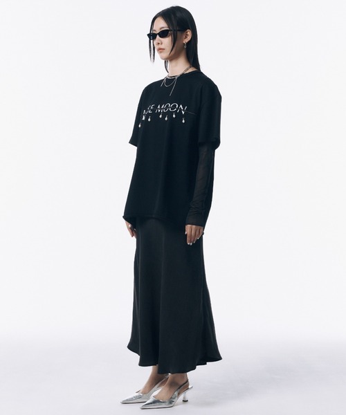 JOSE MOON tシャツ JOSEMOON LOGO OVER TSHIRT with PEARL