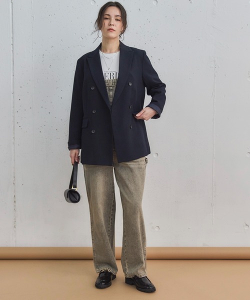 ドゥ アルシーヴ（Doux archives）/ダブルブレストテーラードジャケット DOUX ARCHIVES（ドゥアルシーヴ） ジャケット テーラードジャケット