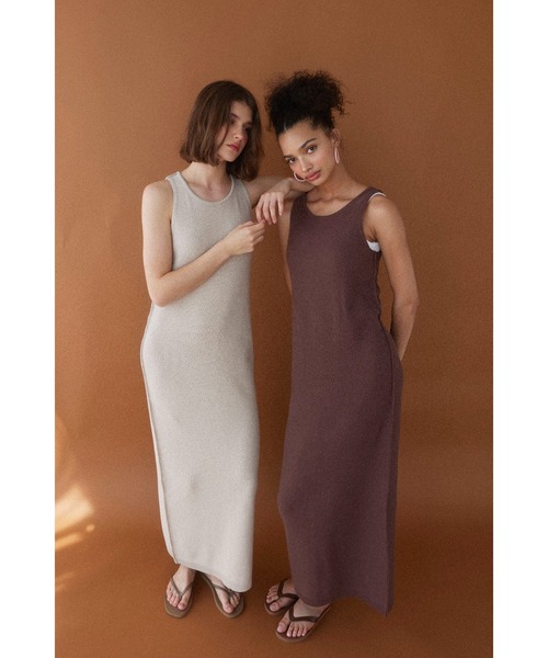 美品❤️ALEXIASTAMアリシアスタンニットワンピース ALEXIA STAM ワンピース Cotton Knit Long Dress /ニットロング
