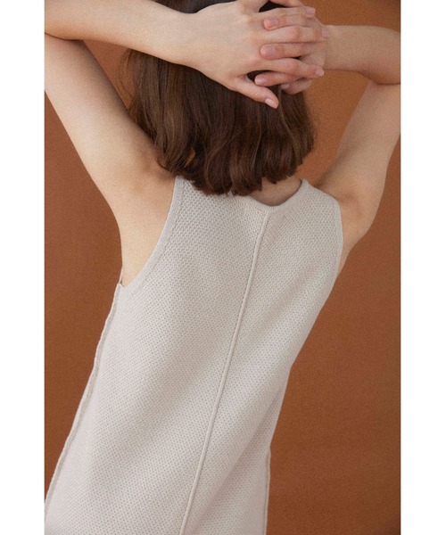 ALEXIA STAM ワンピース Cotton Knit Long Dress /ニットロングワンピ