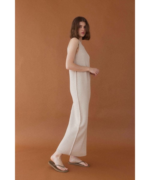 ALEXIA STAM ワンピース Cotton Knit Long Dress /ニットロングワンピ
