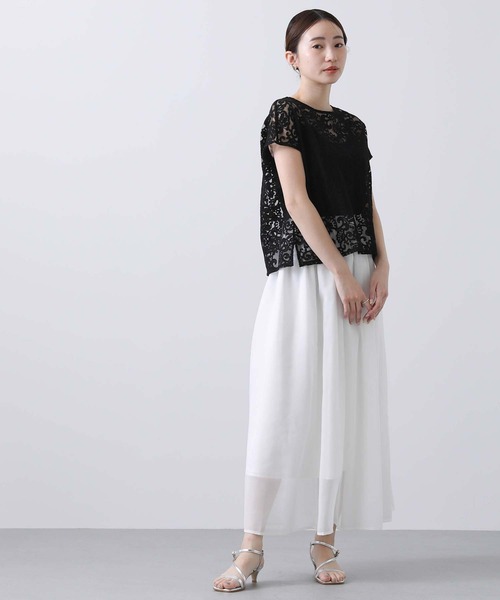 「Gready Brilliant」 「AuieF」半袖ブラウス 38 アイボリー レディース_画像8