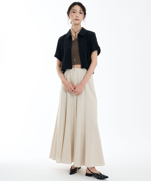 tシャツ スラブリブフロントジップTOP レディース PUBLIC TOKYO tシャツ スラブリブフロントジップTOP レディース