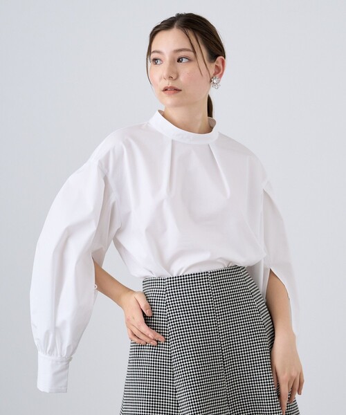 美品　アナイ　ホワイトブラウス　サイズ38 ANAYI 「ANAYI」 長袖ブラウス 38 ホワイト レディース