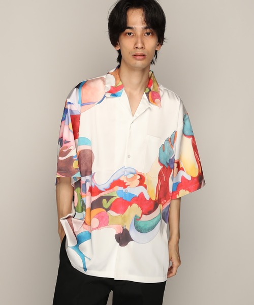 ロエベ★人気 国内直営アウトレット買付 淡いカラーのシャツ YEN TOWN MARKET シャツ 「Nujabes」 ヌジャベス First