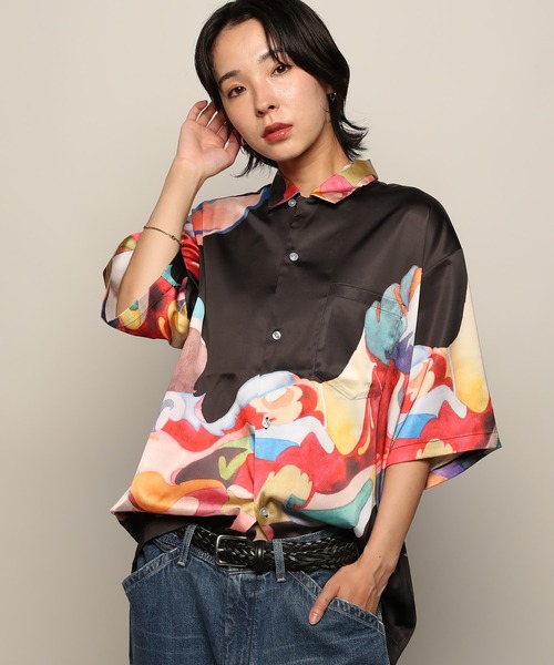 Nujabes「phorical アロハシャツ」Lサイズ YEN TOWN MARKET シャツ 「Nujabes」 ヌジャベス First