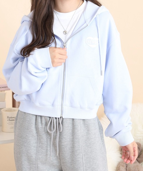 【新品未着用】LUDLOWラドロー♡ベロアジップアップパーカー ショート丈ベロアジャージパーカー ブラウン | MIO YASHIRO L'ATELIER