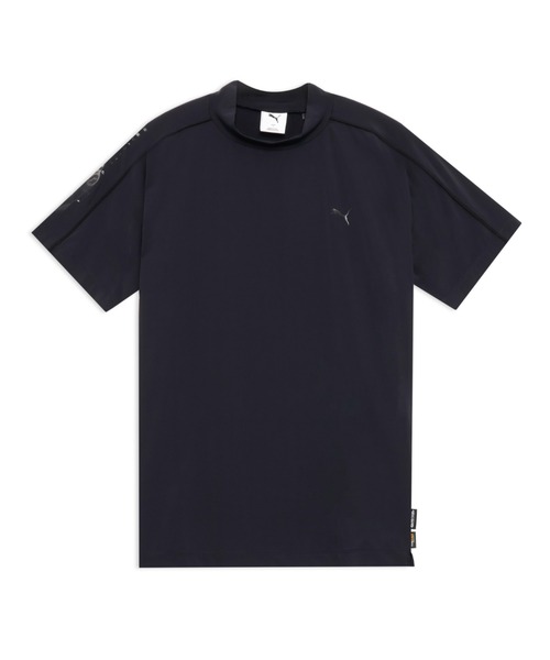 【PUMA / プーマ】BIGロゴ 吸水速乾接触冷感 半袖モックネックシャツ・L PUMA / プーマ】BIGロゴ 吸水速乾接触冷感 半袖モックネック