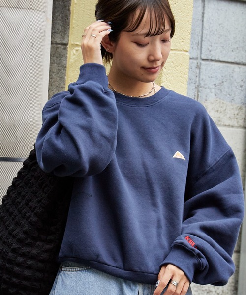 KELTY（ケルティ） トレーナー スウェット ミニロゴクロップドクルー