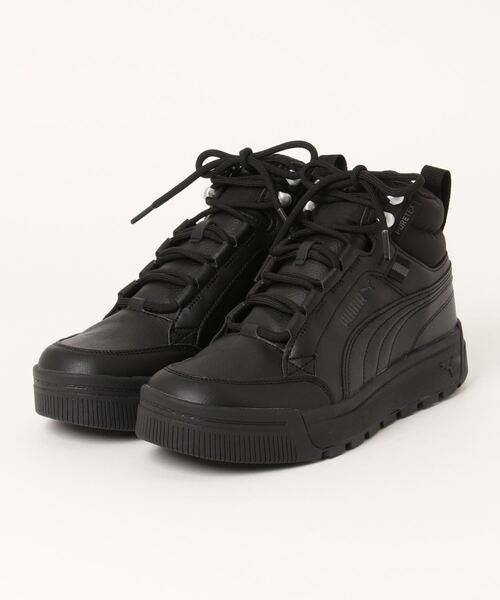 Puma ブラック ハイカットスニーカー PUMA 「PUMA」 ハイカットスニーカー 26.5cm ブラック×グレー