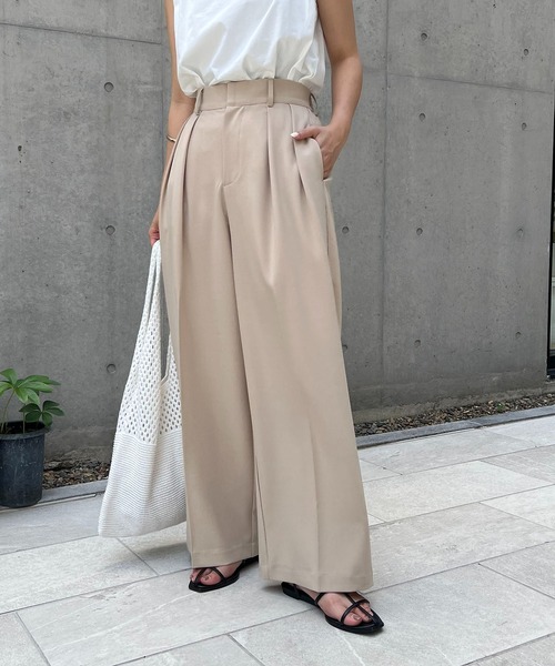 CAPRICIEUX LE'MAGE ベージュ ワイドパンツ サイズ36 CAPRICIEUX LE'MAGE 「CAPRICIEUX LE'MAGE」 パンツ 36 ベージュ