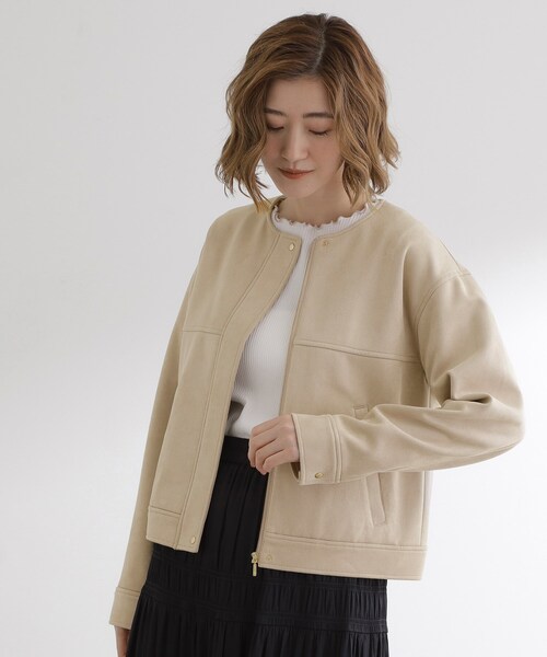 美品 23区 ショールカラー ブルゾン 春物 ベージュ 洗える ポケット 大きめ URBAN RESEARCH Sonny Label（アーバンリサーチサニーレーベル）の
