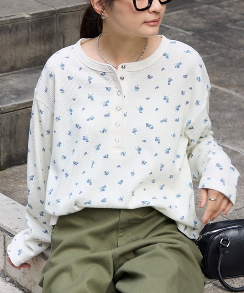 MONO-MART（モノマート） ヘンリーネック tシャツ 「抗菌防臭