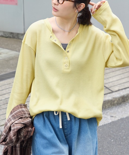 MONO-MART（モノマート） ヘンリーネック tシャツ 「抗菌防臭