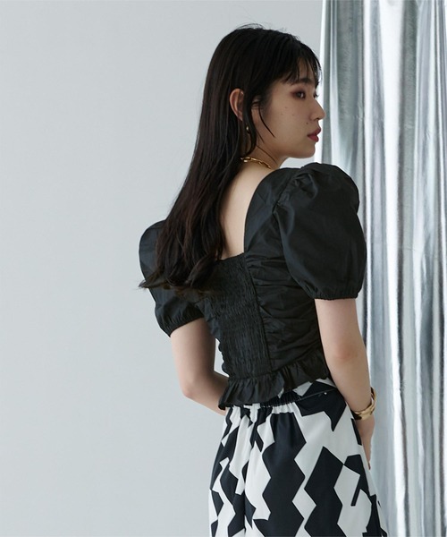 「miette」 半袖ブラウス FREE ピンク レディース_画像5