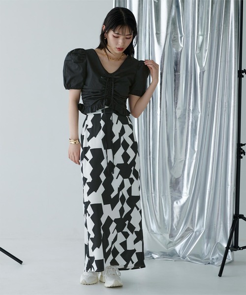 「miette」 半袖ブラウス FREE ピンク レディース_画像6