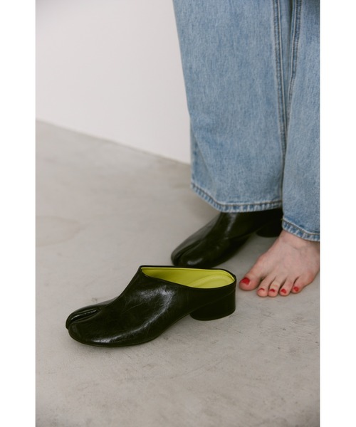 「un/neu」 ミュール SMALL イエロー レディース_画像3