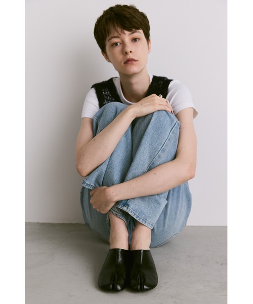 「un/neu」 ミュール SMALL イエロー レディース_画像4