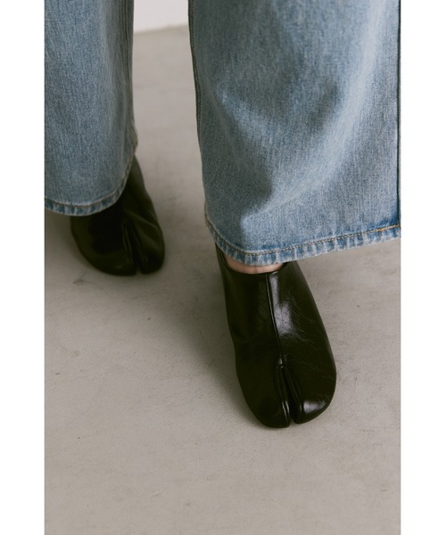 「un/neu」 ミュール SMALL イエロー レディース_画像5