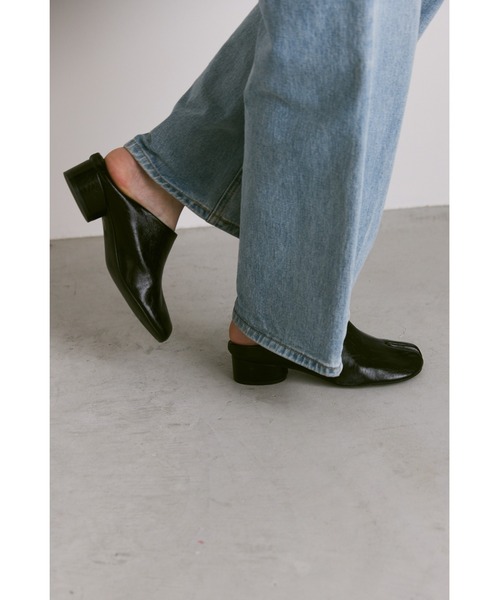 「un/neu」 ミュール SMALL イエロー レディース_画像6