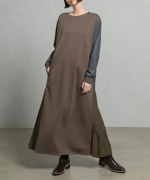 MARECHAL TERRE ワンピース バックプリーツワンピース : ZOZOTOWN