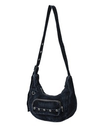 HOMME GIRLS バッグ X-girl（エックスガール） ショルダーバッグ バッグ FLOCKED DENIM BAG