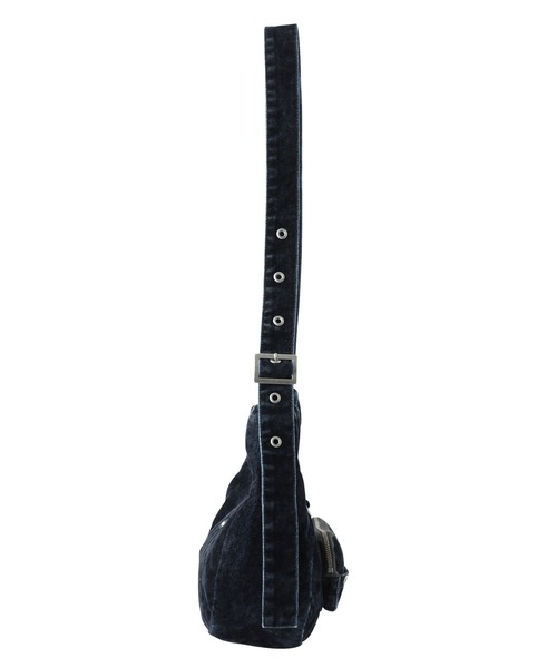X-girl（エックスガール） ショルダーバッグ バッグ FLOCKED DENIM BAG