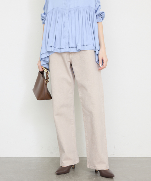 「SLOBE IENA」 デニムパンツ 38 ピンク レディース_画像2