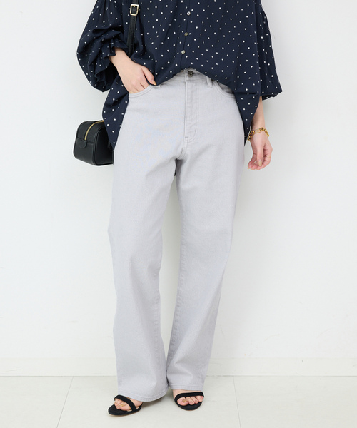 「SLOBE IENA」 デニムパンツ 38 ピンク レディース_画像4