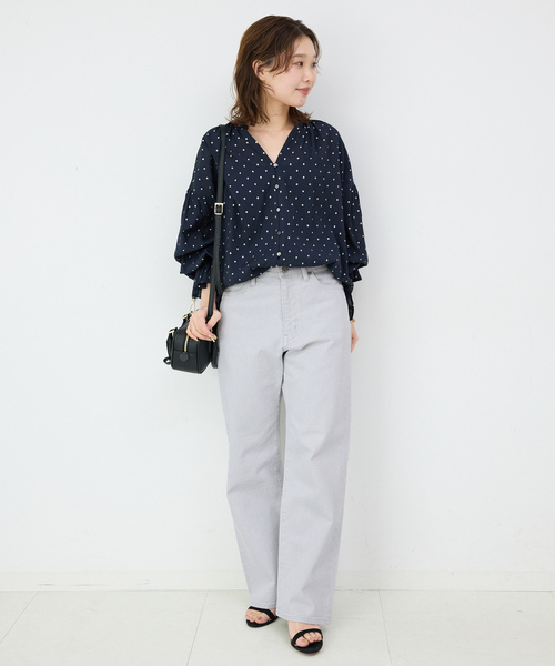 「SLOBE IENA」 デニムパンツ 38 ピンク レディース_画像6