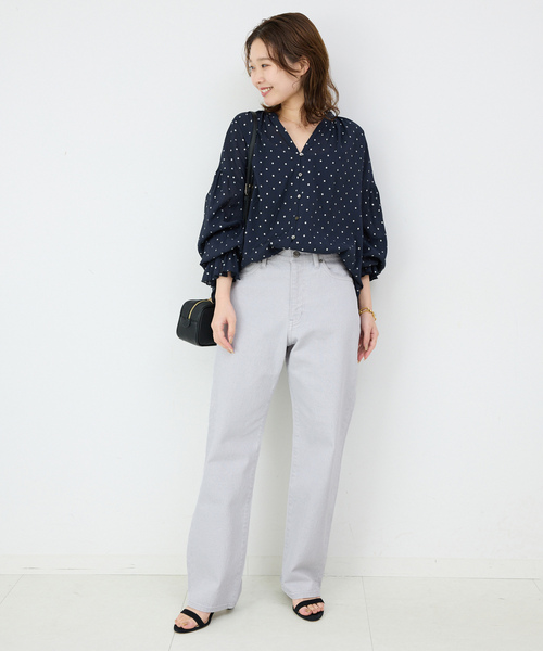 「SLOBE IENA」 デニムパンツ 38 ピンク レディース_画像7