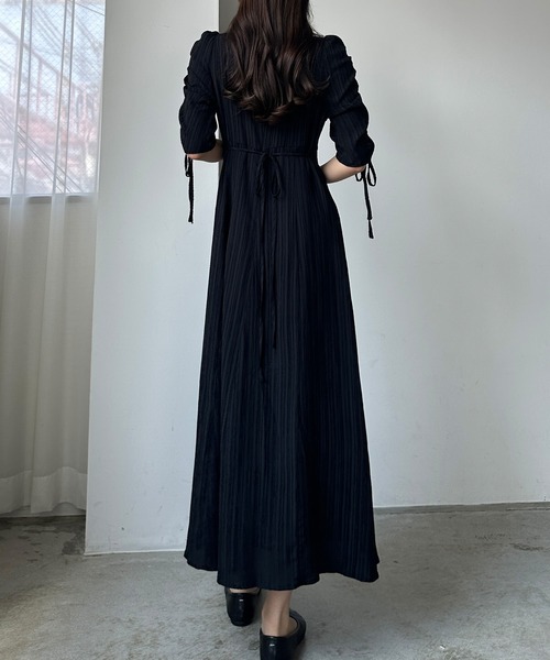 「Louere」 半袖ワンピース SMALL ブラック レディース_画像4