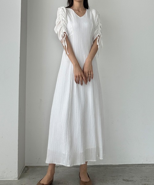「Louere」 半袖ワンピース SMALL ブラック レディース_画像8