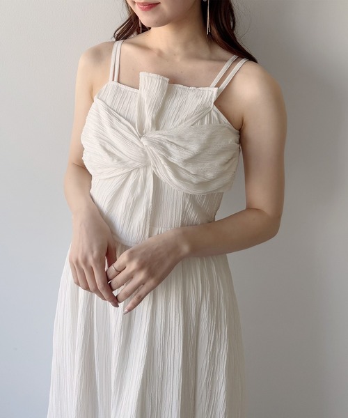 「mipiarl」 キャミソールワンピース LARGE クリーム レディース_画像4