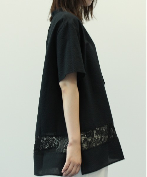「MB mint breeze」 半袖ブラウス L ブラック レディース_画像9