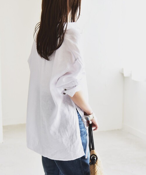 「quaranciel」 長袖シャツ ONE SIZE ホワイト レディース_画像5