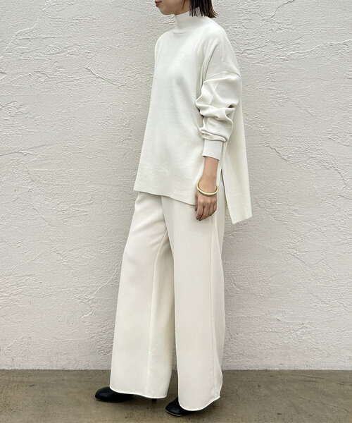 「LOUNGEDRESS」 長袖ニット FREE グレー レディース_画像3