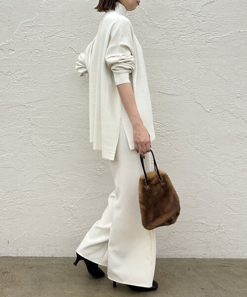 「LOUNGEDRESS」 長袖ニット FREE グレー レディース_画像5