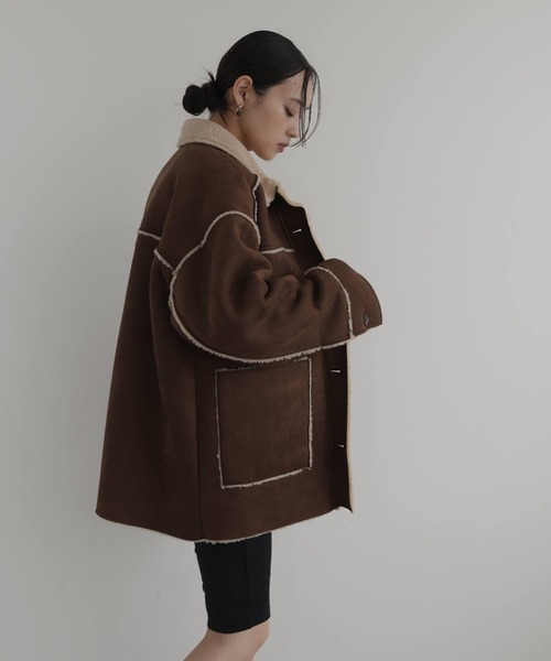 hellam（ヘラム） ムートンコート ボアコート ムートンボア
