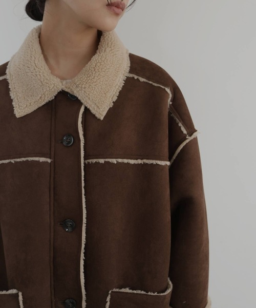 hellam（ヘラム） ムートンコート ボアコート ムートンボア