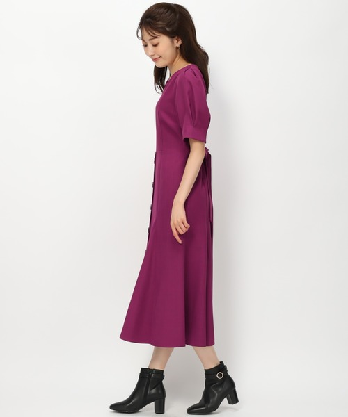 「MISCH MASCH」 半袖ワンピース S パープル レディース_画像5