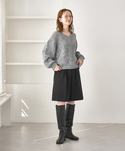 ROPE グレーのニット RUNAWAY ROPE SWEATER – Wendy's Boutique