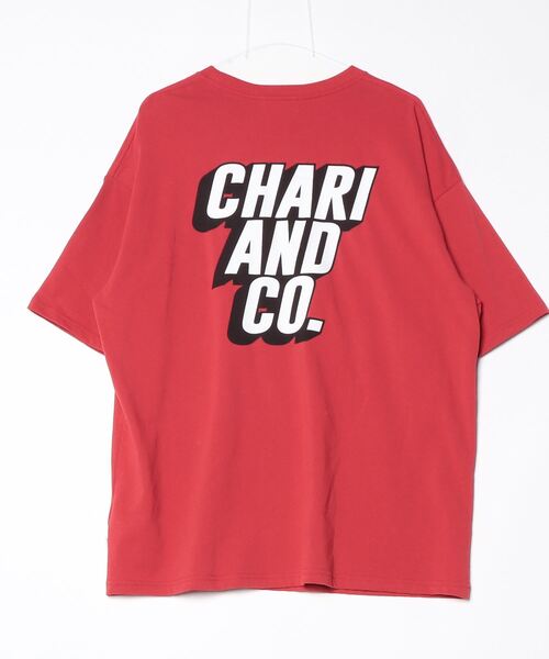 「CHARI&CO」 半袖Tシャツ MEDIUM レッド メンズ_画像2