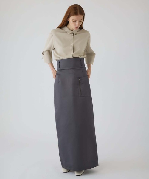 RIM.ARK ロング スカート 「RIM.ARK/リムアーク」Zip pocket SK/ジップ