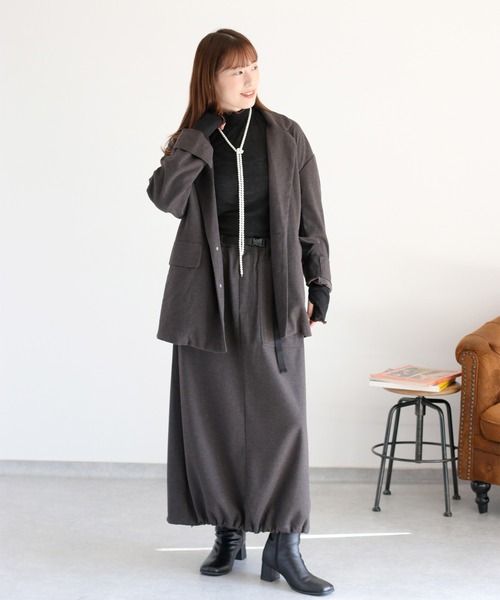 cepo（セポ） スカート 「セットアップ対応」ツイルジャージーイージー