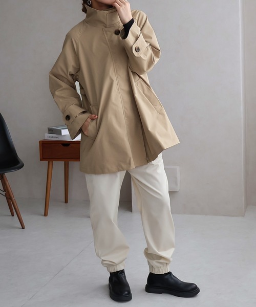 「Social GIRL」 トレンチコート M ベージュ レディース_画像2