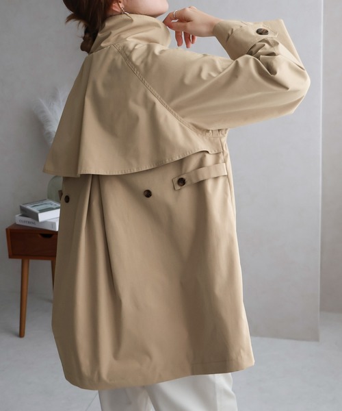 「Social GIRL」 トレンチコート M ベージュ レディース_画像5