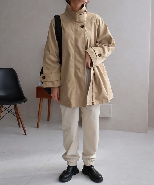 「Social GIRL」 トレンチコート M ベージュ レディース_画像8