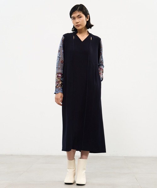 MURAL ワンピース 「MURRAL/ミューラル」Petal collar lace dress